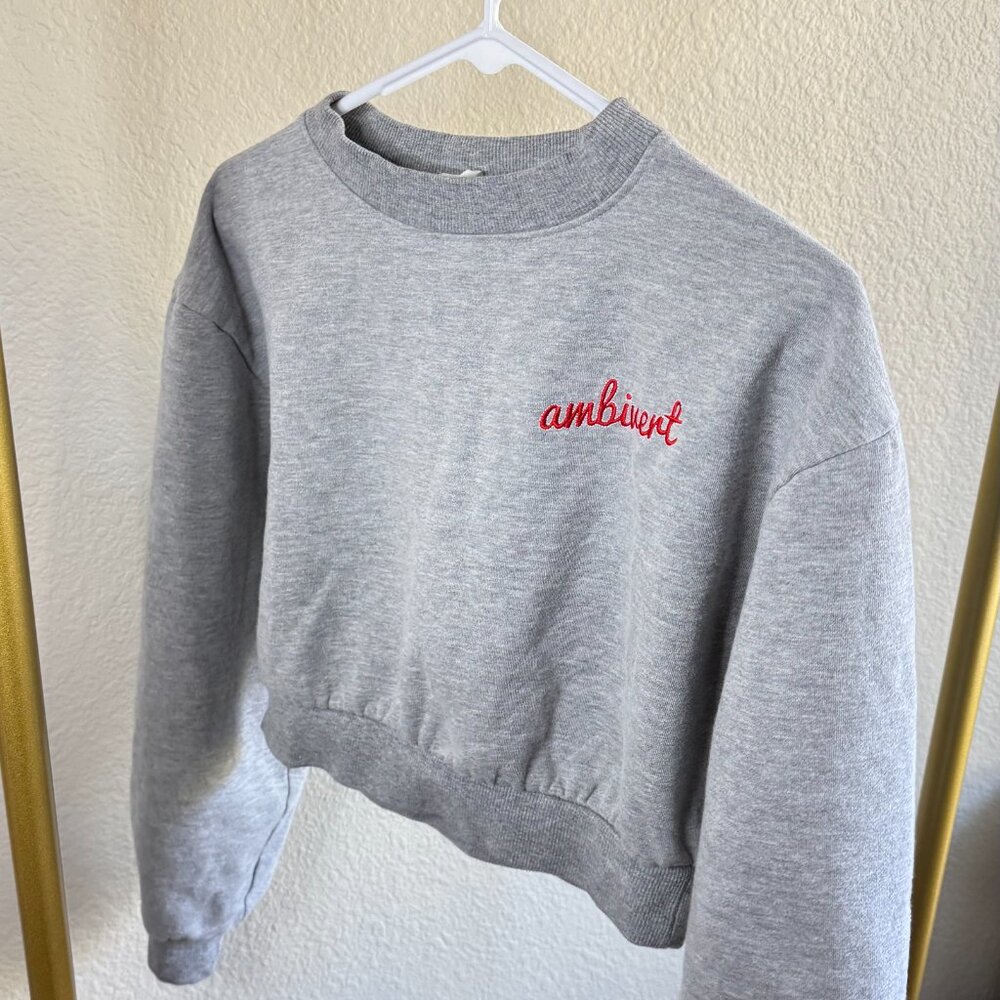 Eggie grey crop sweater